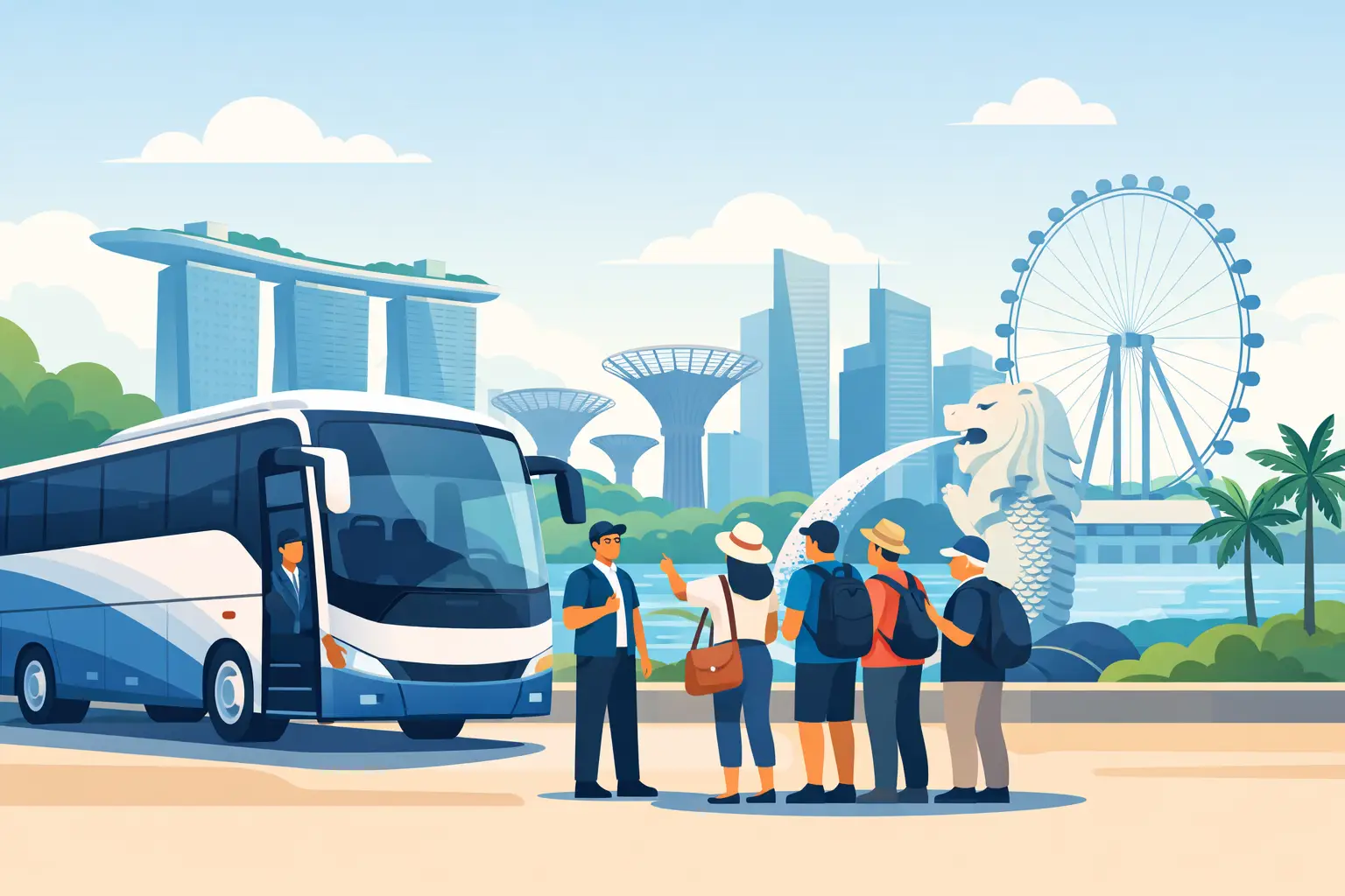 Bus Charter for Tour Groups in Singapore