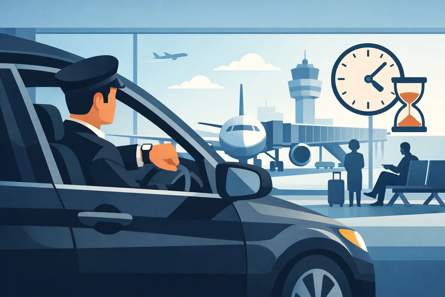Do Airport Drivers Wait for Delays?