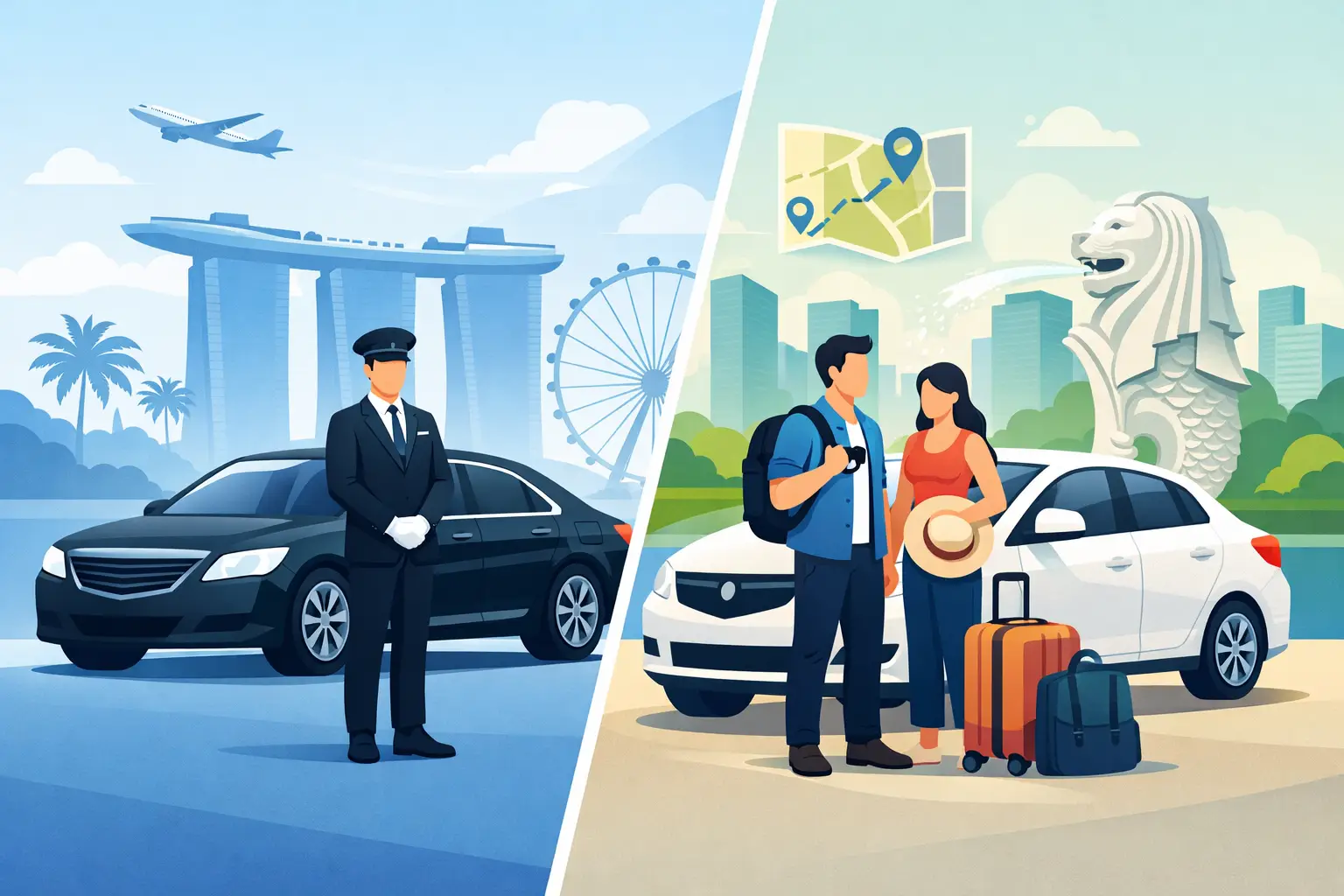 Hourly Chauffeur vs Car Rental in Singapore
