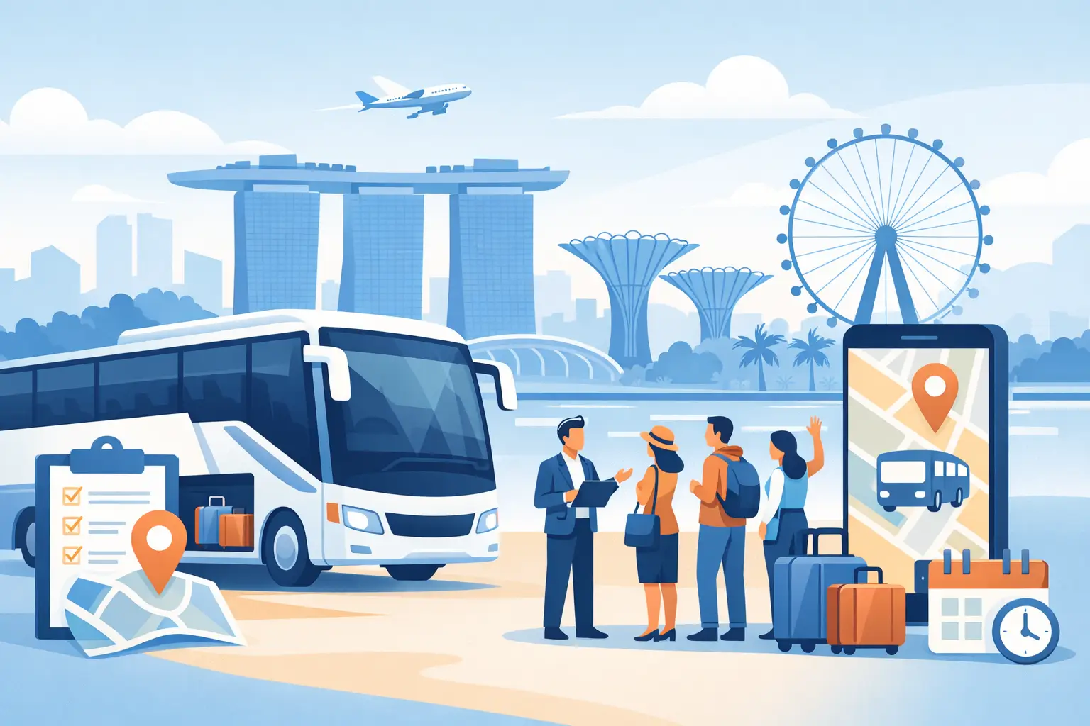 How to Book Group Bus Transport in Singapore