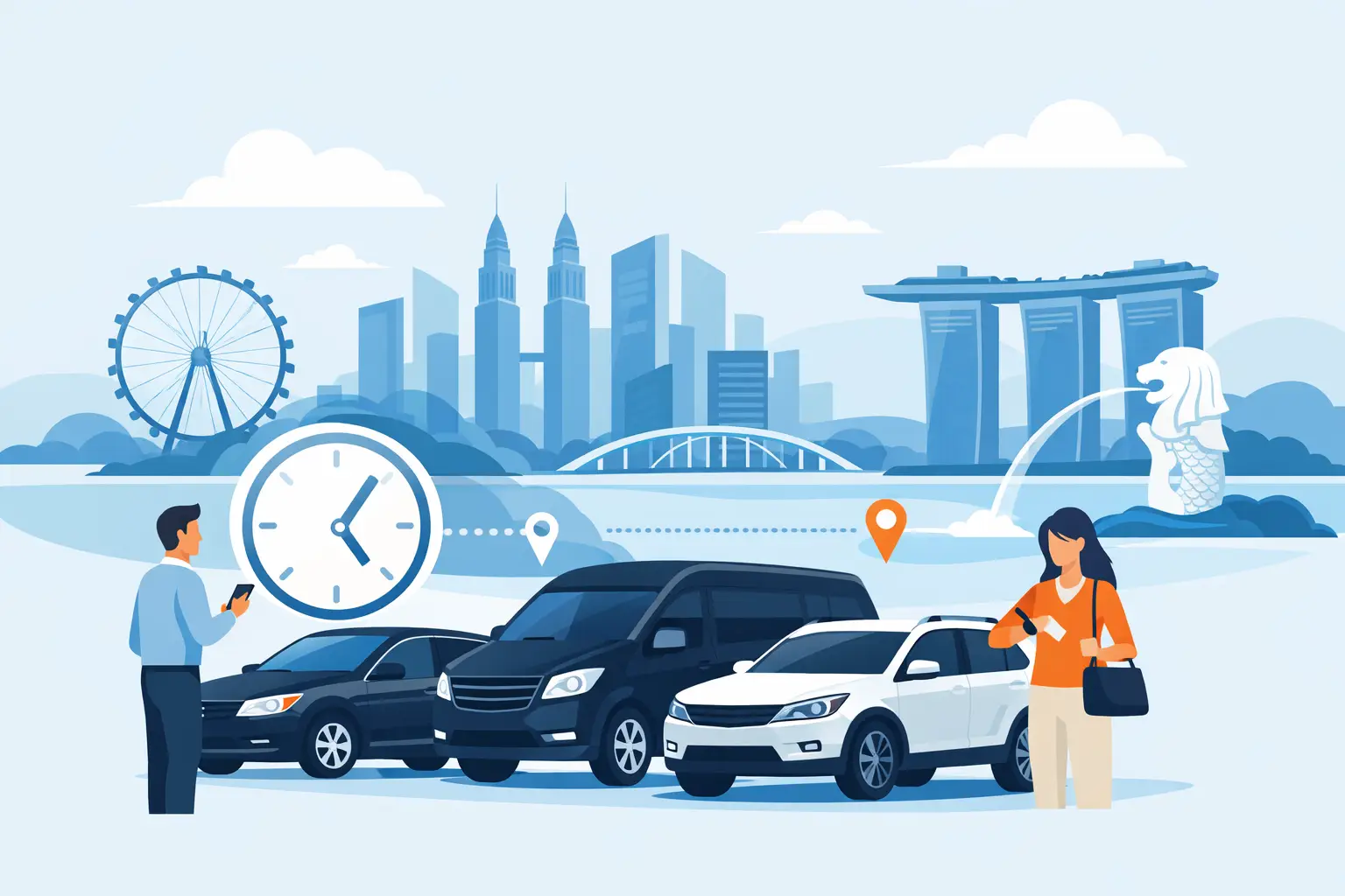 Hourly Vehicle Booking Guide for Singapore Trips