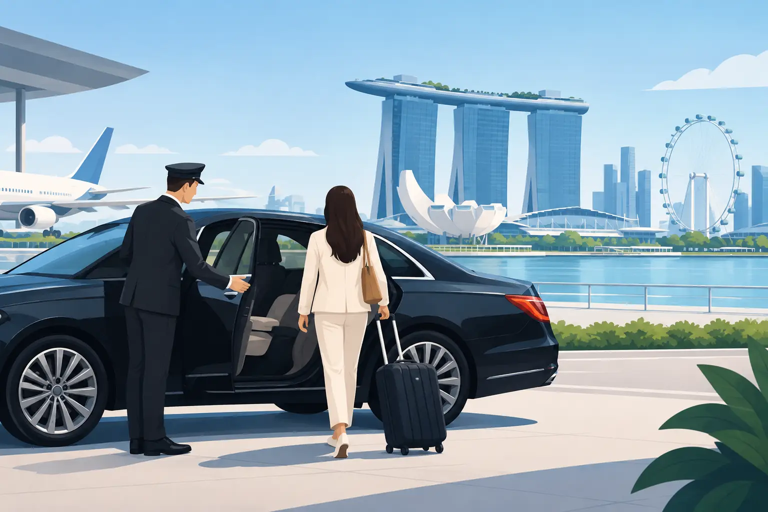 Chauffeur Service for Layover Tours in Singapore